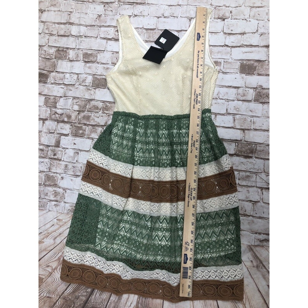 NWT Anthopologie RYU Women's‎ Lace Crochet Trim Sleeveless Feminine Dress Size S - Picture 3 of 9